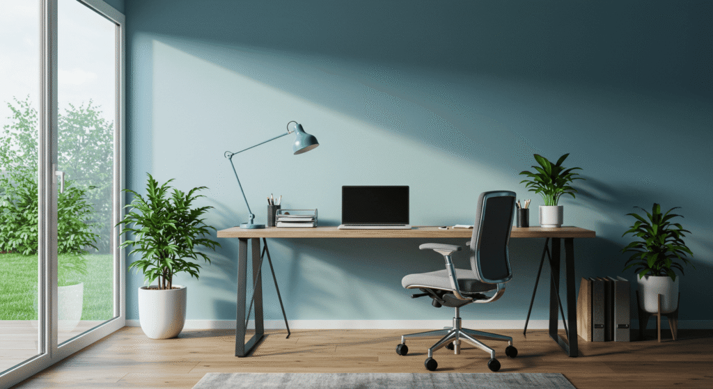 Thrifted decor for home office