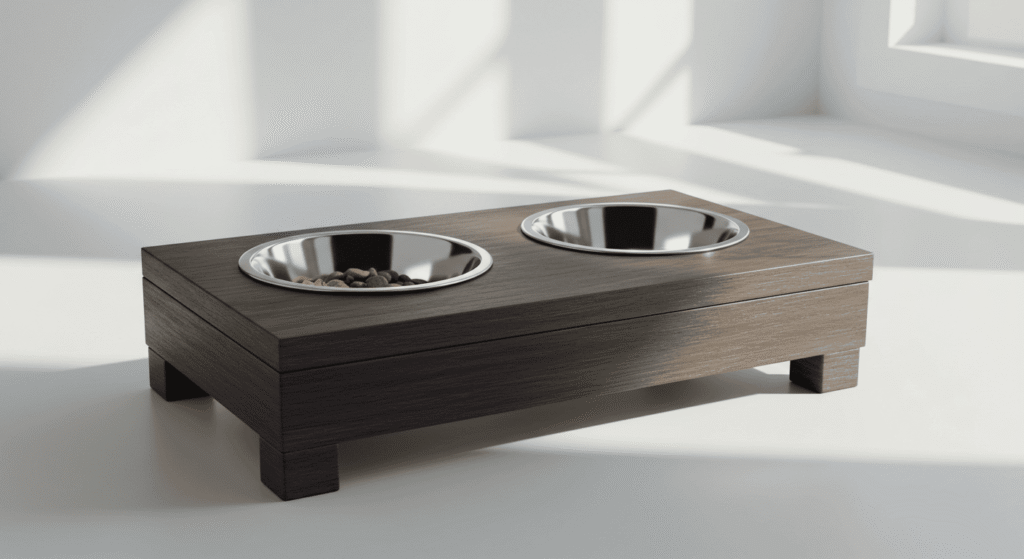 Homemade pet feeding station ideas