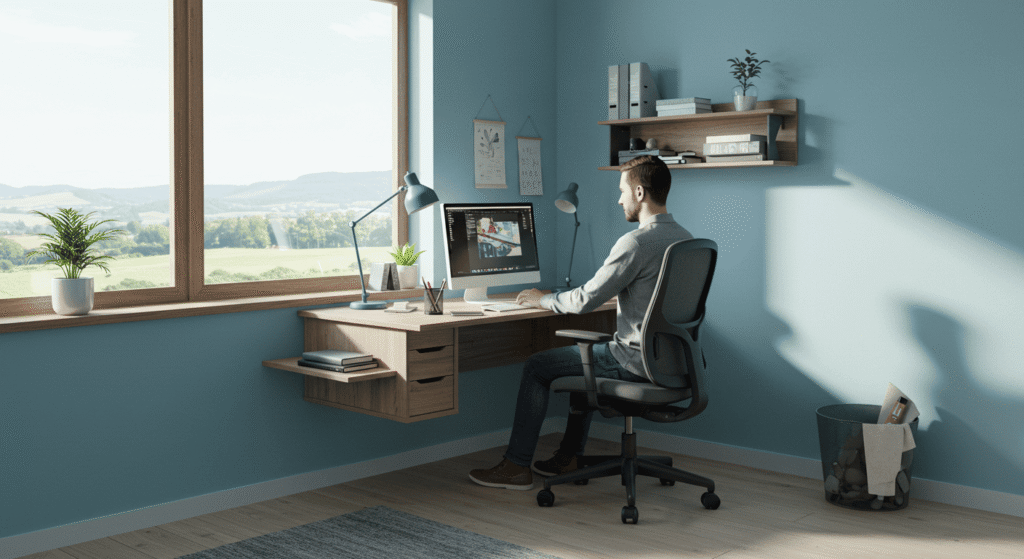 Budget-friendly home workspace
