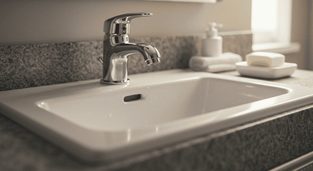 Natural cleaning solution for sinks