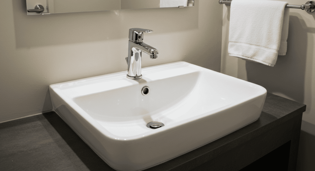 Natural bathroom sink cleaning hack