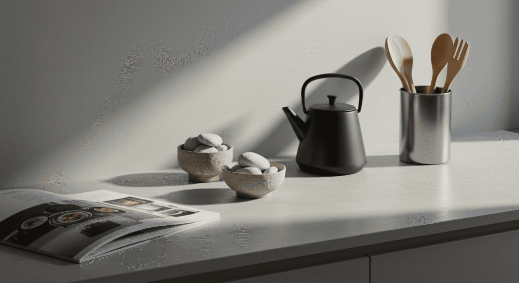 Elegant minimalist kitchen accessories