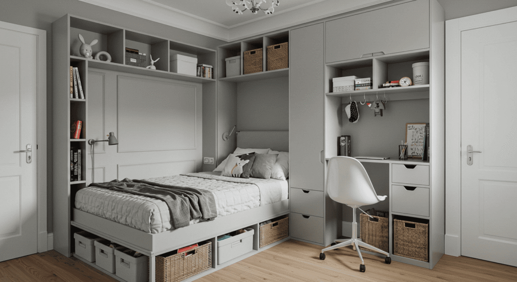 Small bedroom storage solutions