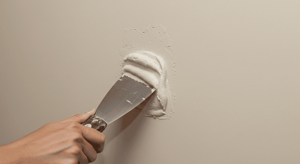 Quick drywall hole patching