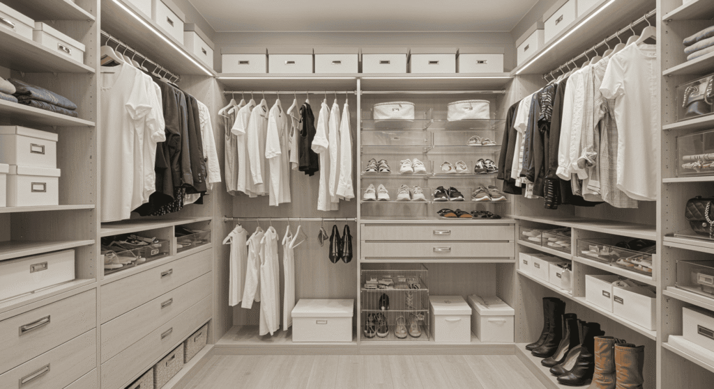 Modern closet organization solutions