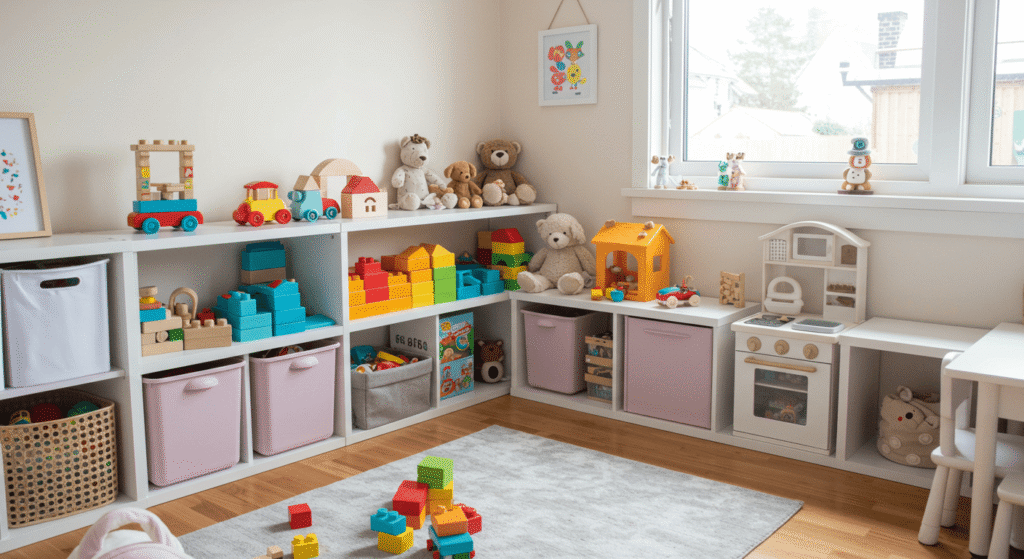 Smart storage solutions for kids' toys