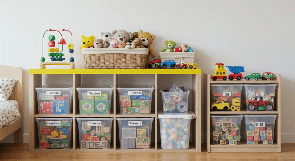 Organizing kids' toys efficiently
