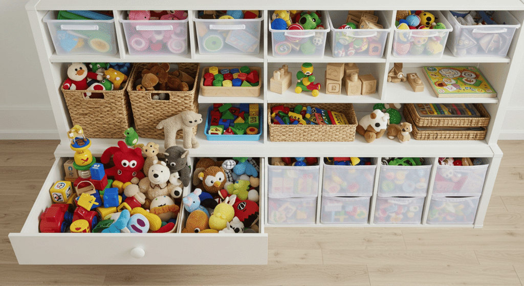Simple toy storage ideas for small spaces