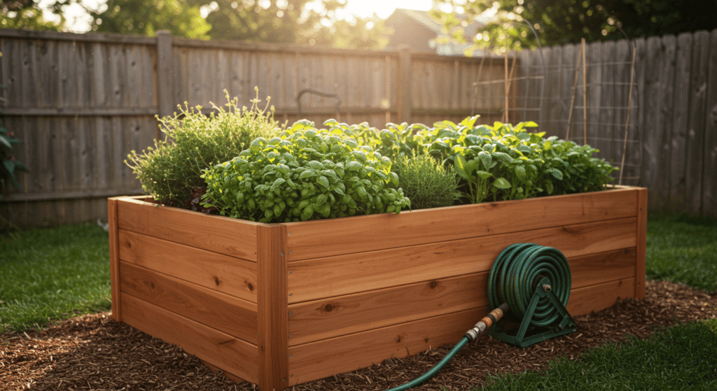 Simple raised garden bed DIY projects