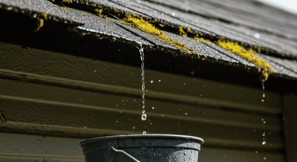 Step-by-step guide to repairing a leaky roof.