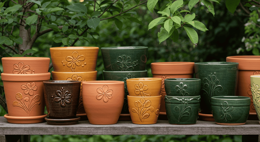 Stylish plant pots that complement modern home decor.