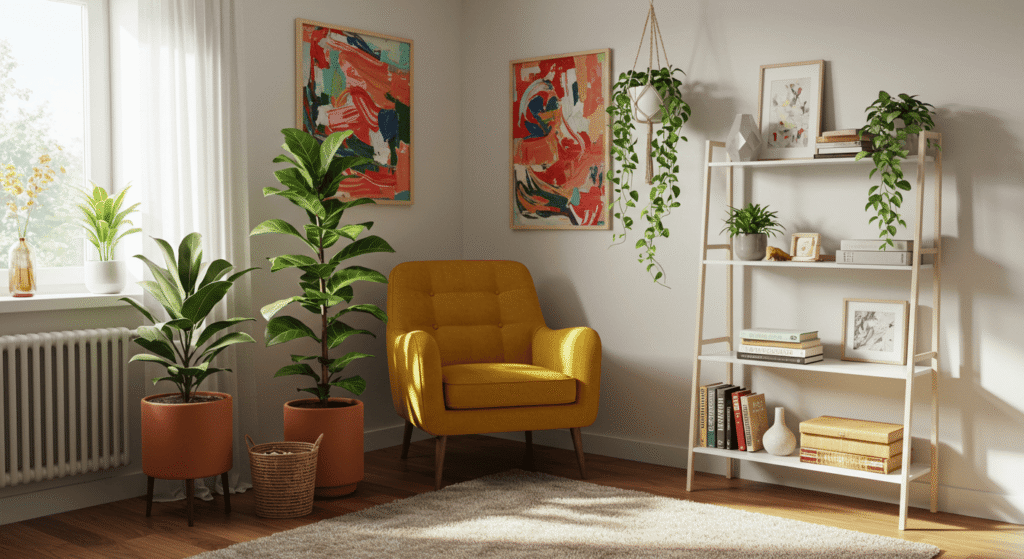 Stylish ideas for empty corner styling
