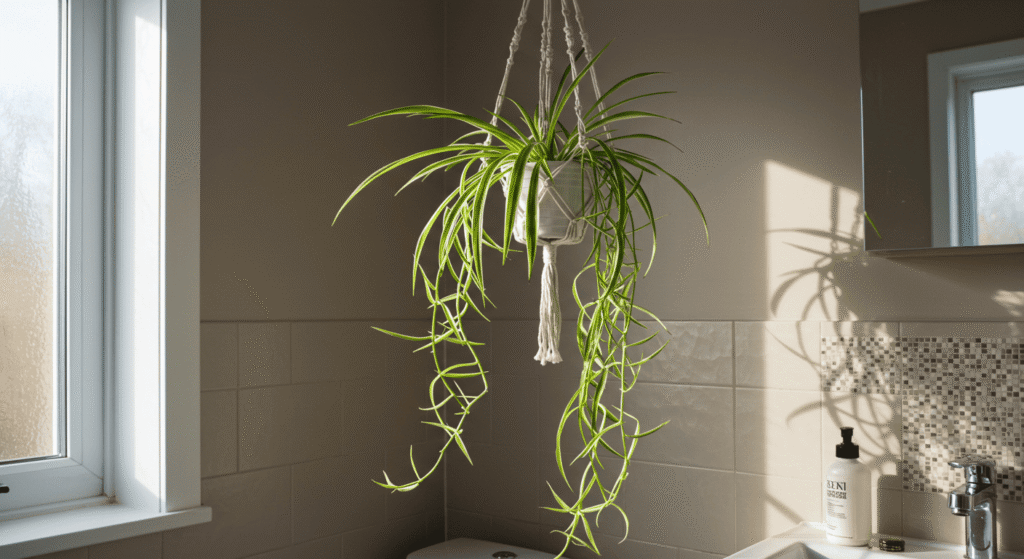 Easy-care bathroom plants for high humidity