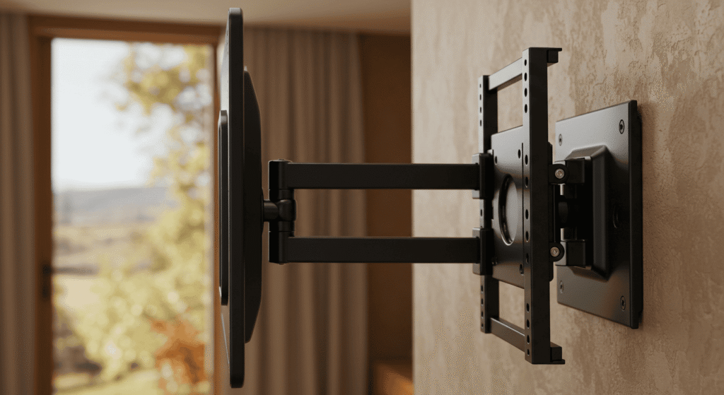 Installing a TV wall bracket for secure viewing