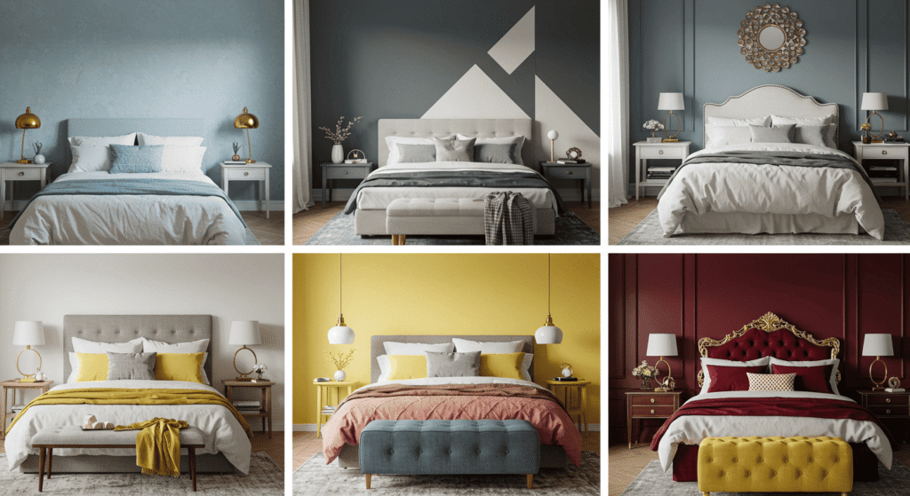 Trending bedroom wall colours for contemporary interiors