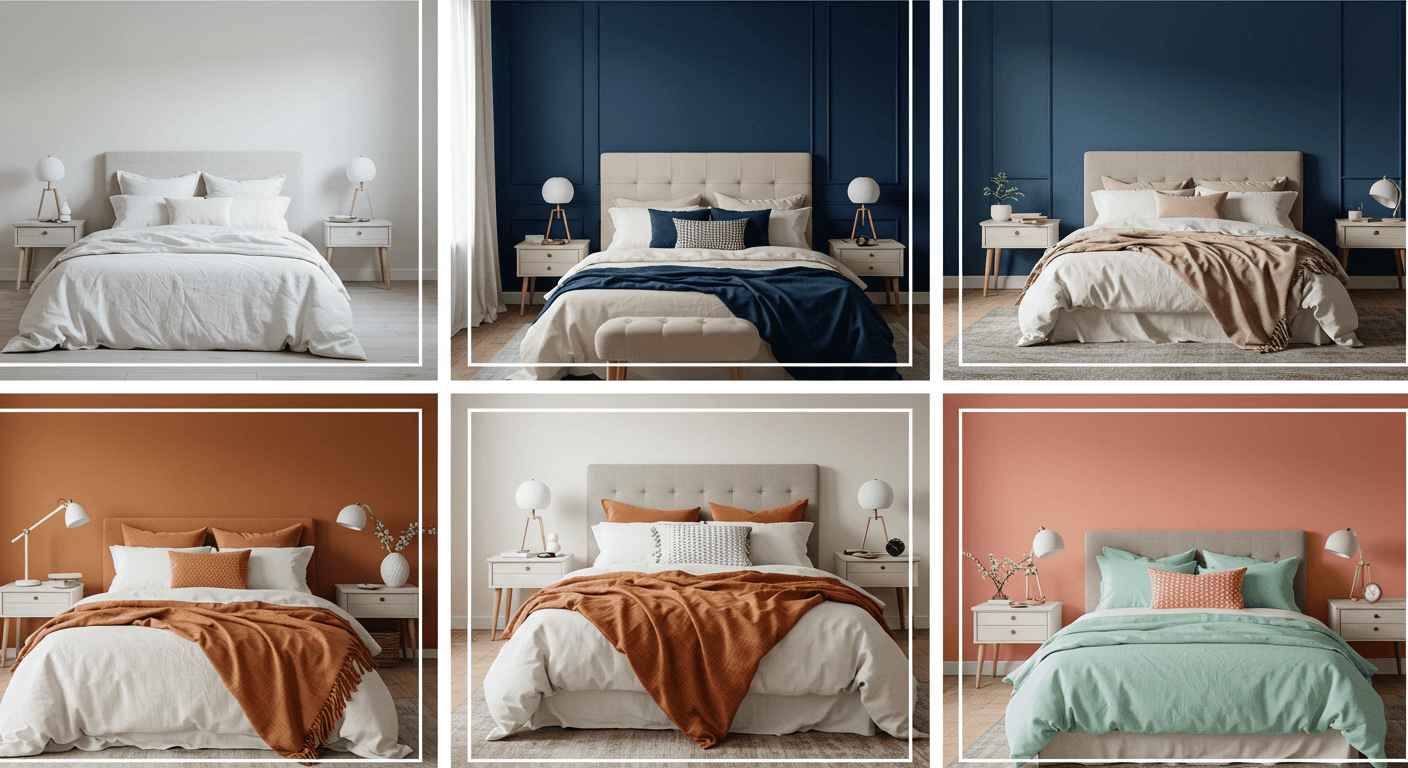Modern Bedroom Wall Colour Combinations You’ll Love in 2025