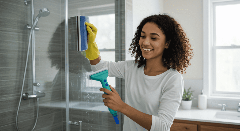 Best practices to keep glass shower doors spotless