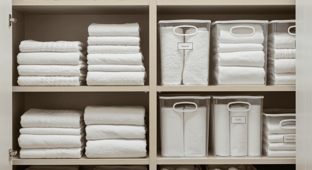 Simple linen closet organization tips for affordability