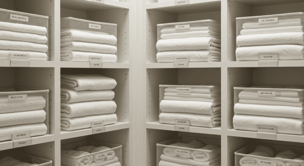Easy linen closet organization hacks for small spaces