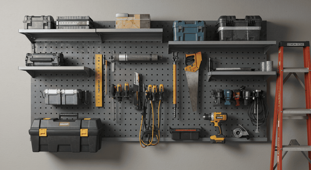 Garage organization tips with wall-mounted organizers