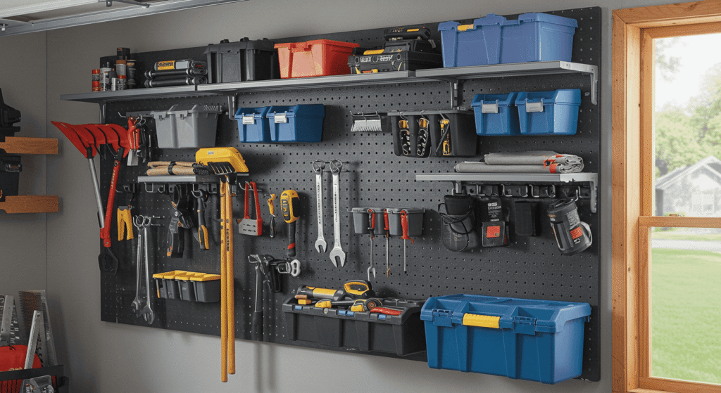 Garage wall organizer for decluttering your garage