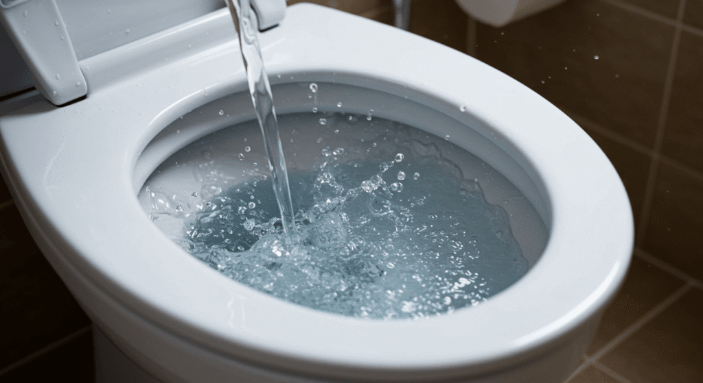 Fast fix for toilet water running