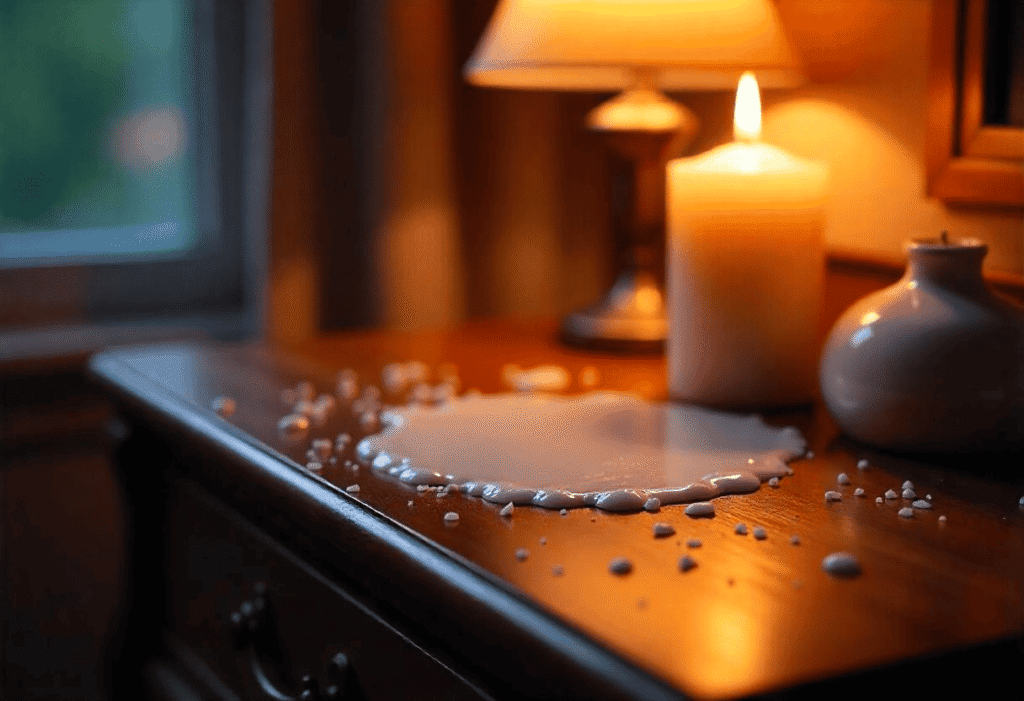 Furniture cleaning tips for candle wax stains