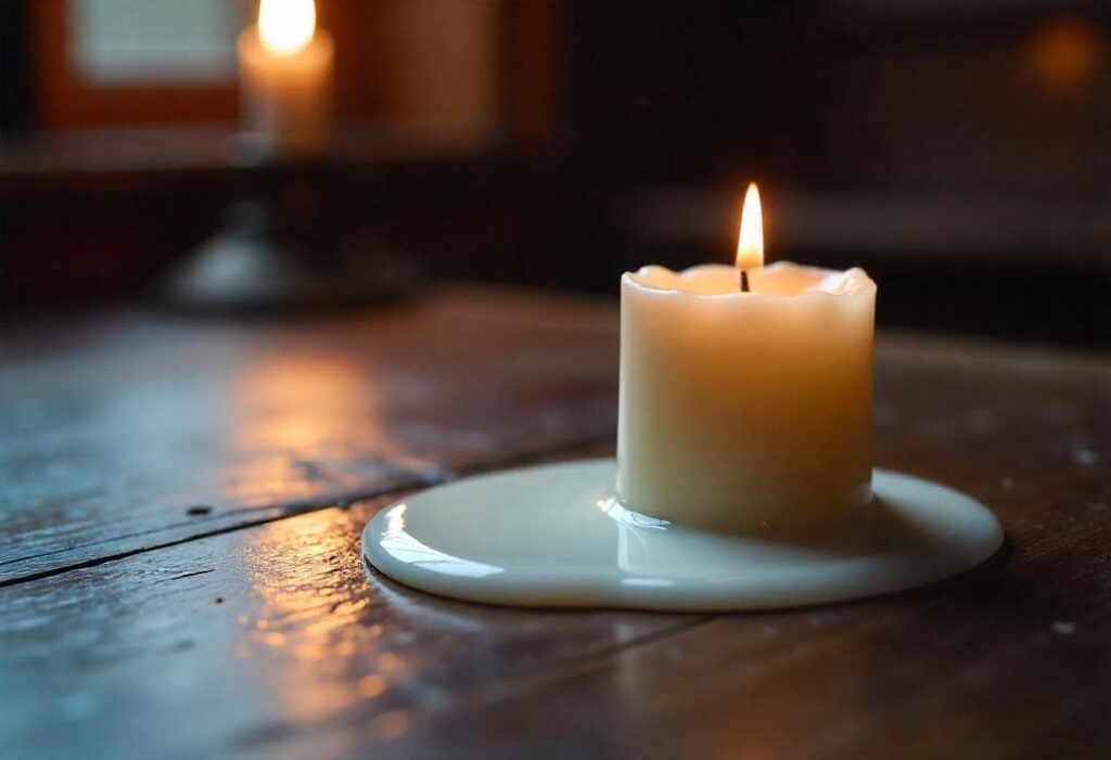 How to clean candle wax off furniture surfaces