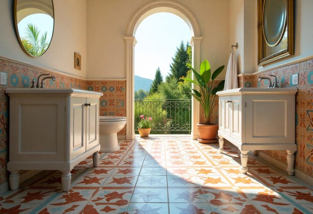 Quick bathroom floor cleaning routine