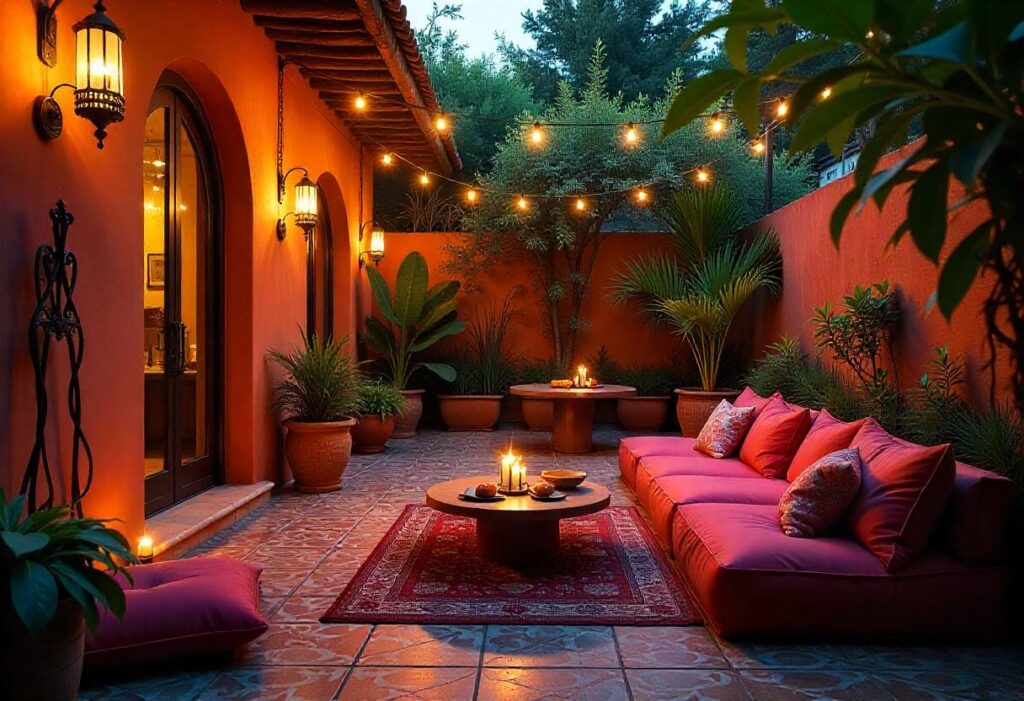 Backyard patio inspiration with stylish decor