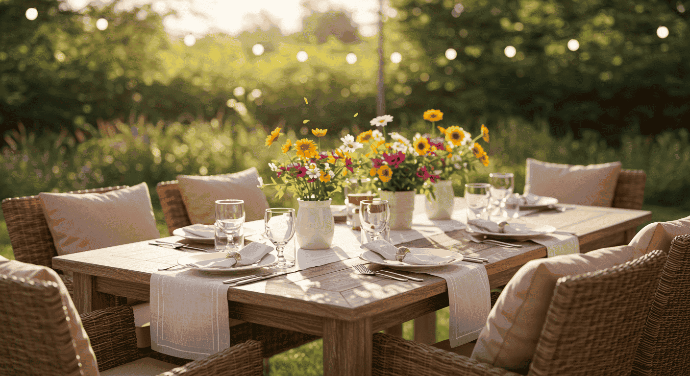 How to Create the Perfect Outdoor Summer Dining Setup
