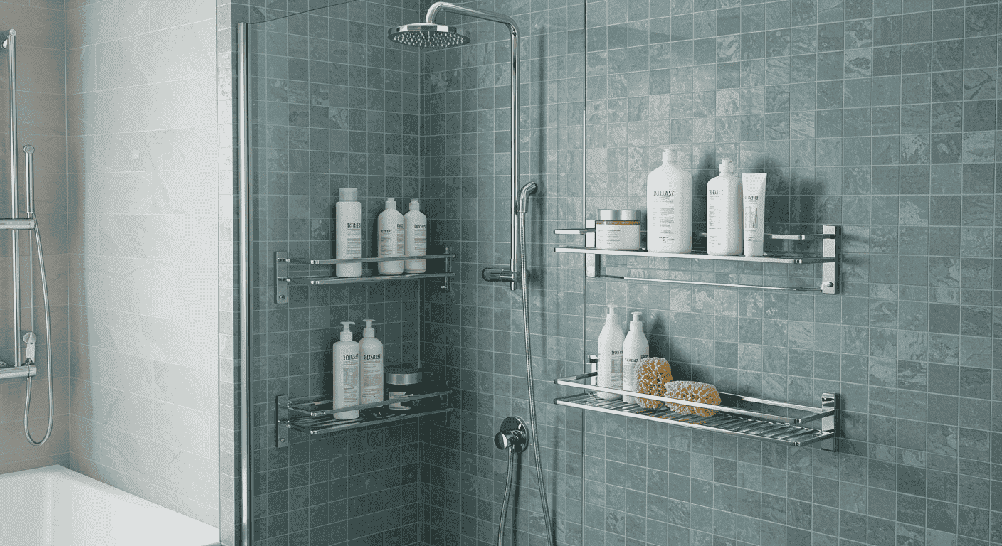 Space-Saving Shower Shelves That Look Amazing in Any Bathroom