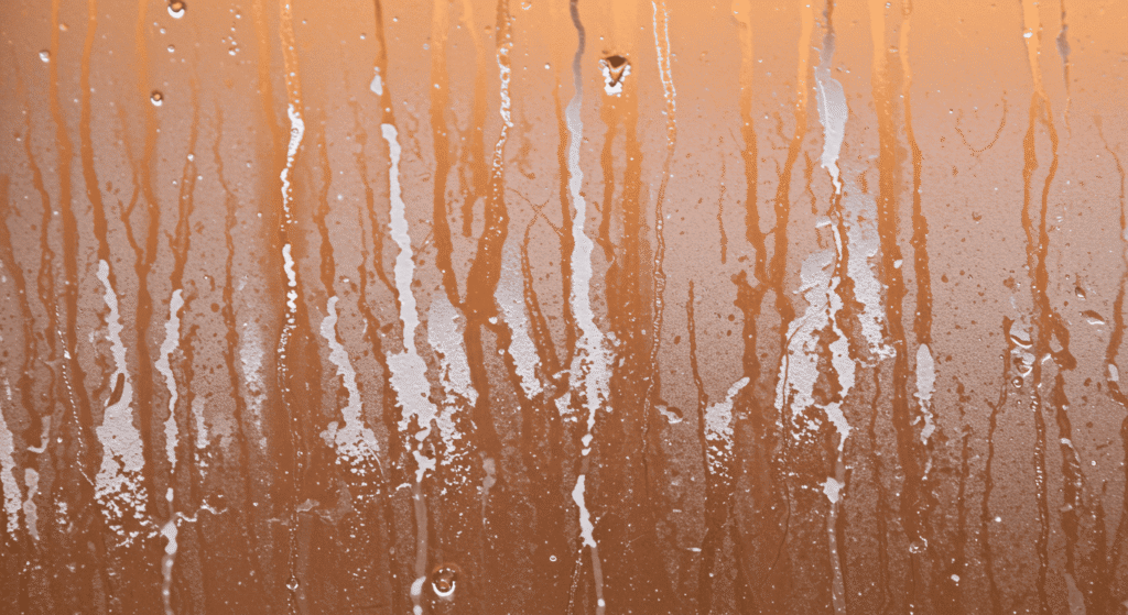 Close-up of a clean, shiny faucet free of hard water buildup.