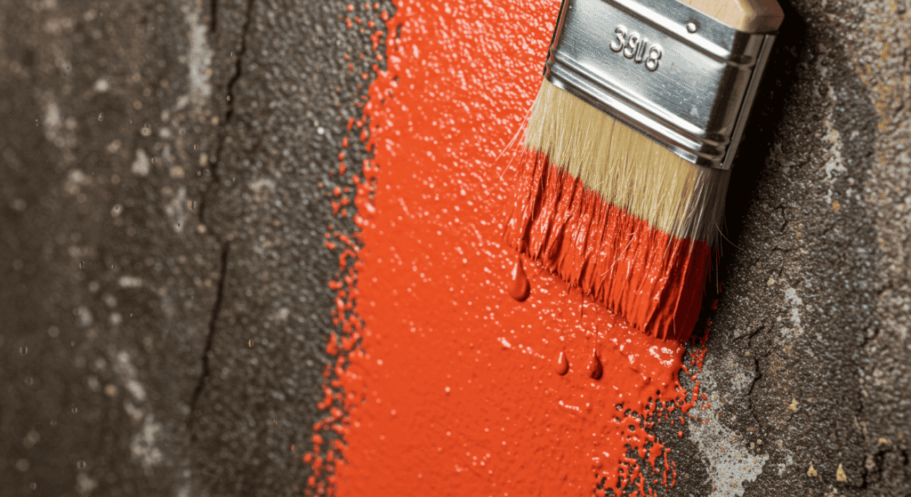 Anti mould wall paint protecting surfaces from moisture and dirt
