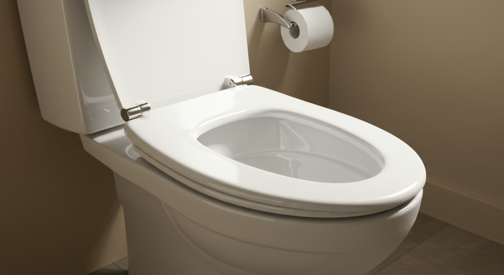 A detailed step by step guide on how to clean a toilet thoroughly with cleaning products and tools.