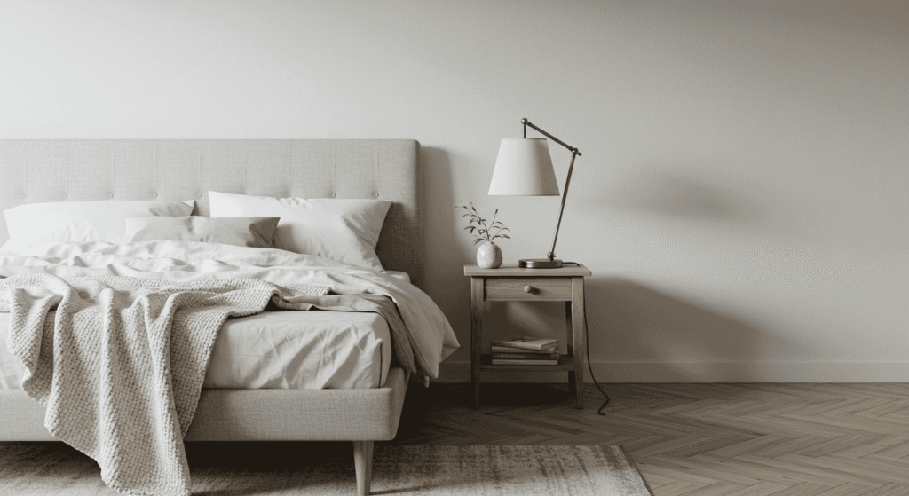 Open space living room styled with Scandinavian design elements for a clean look