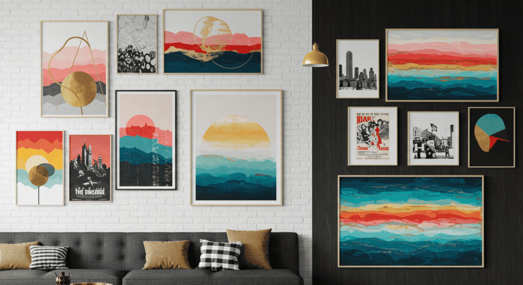 DIY wall art project made with simple materials but elegant design