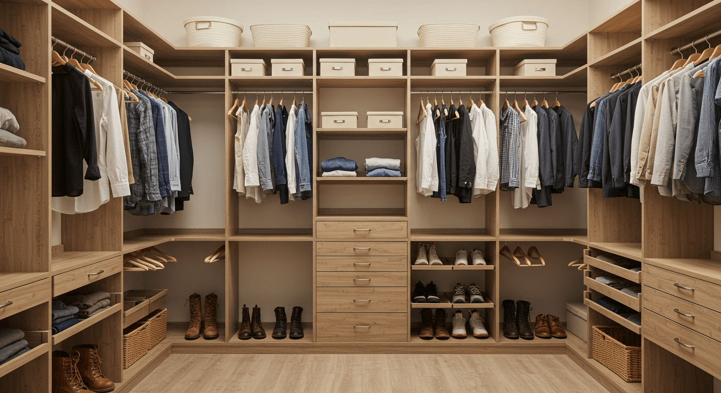 How to Organize a Shared Closet With Your Partner
