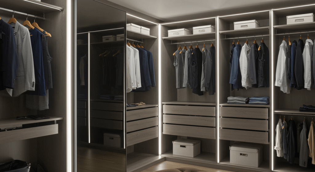 Smart Ways to Organize a Closet You Share With Your Partner