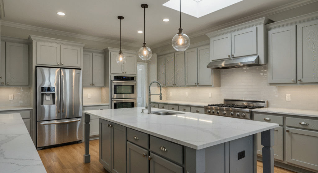 Whole-house renovation featuring modern finishes and open floor plans