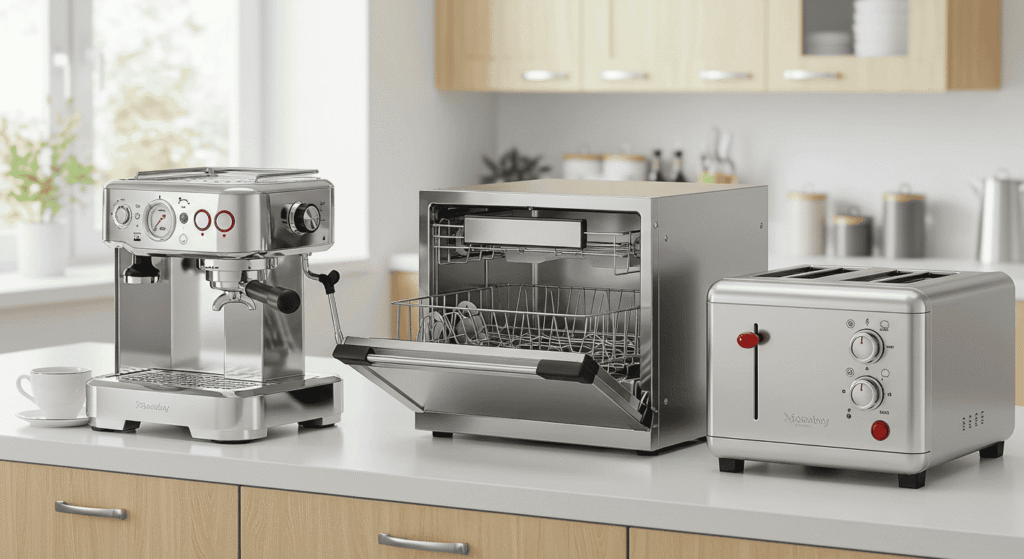 Smart refrigerator with digital display designed for energy savings.