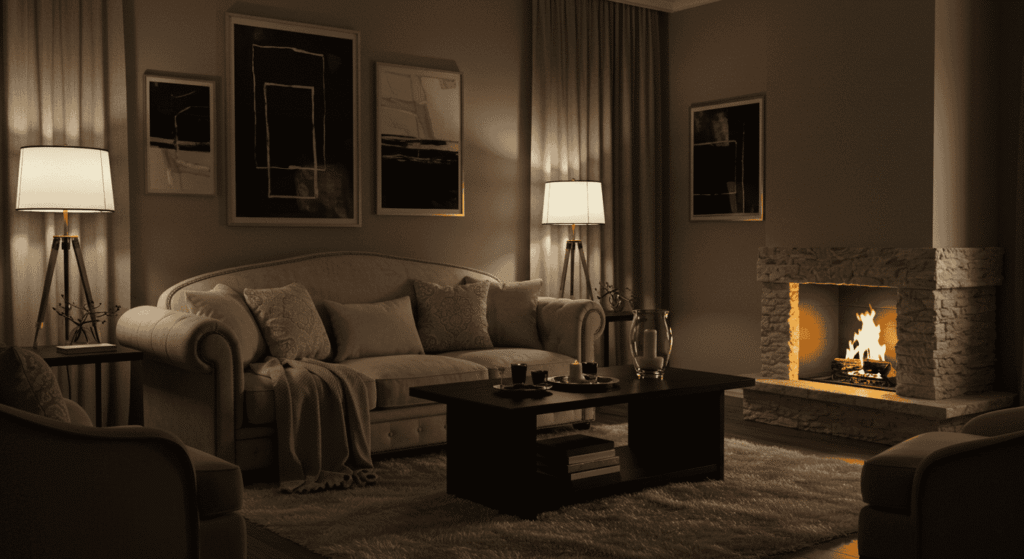 DIY home design hack with thrifted furniture styled to look expensive.