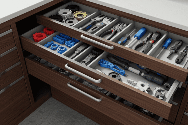Affordable Organization Ideas Using Drawers with 3D Printed Tools