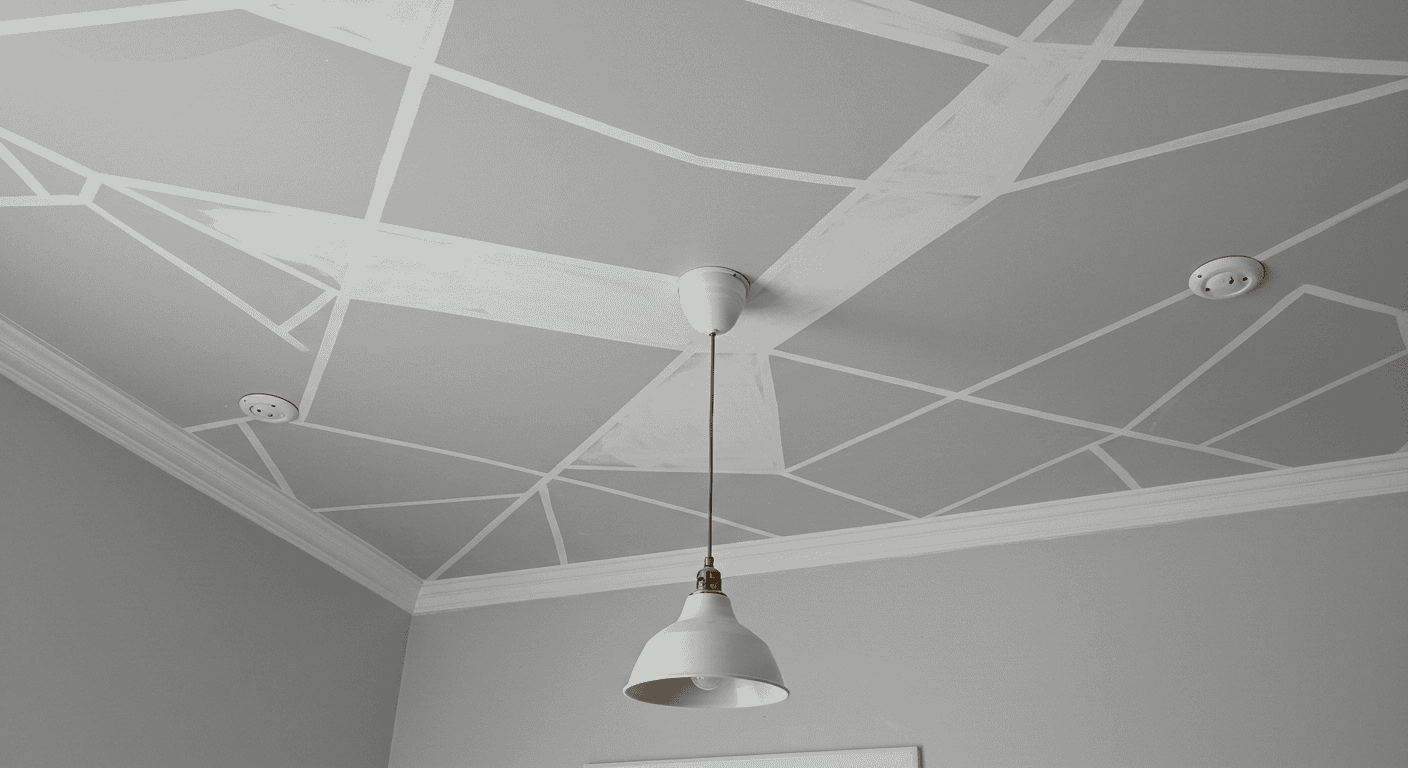 Paint Your Ceiling Like a Pro: Bold Color Blocking and Striking Patterns