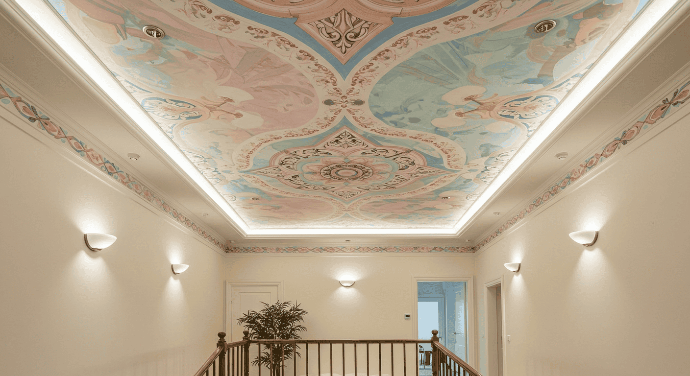 Ceiling Art Made Easy: Transform Your Space with Paint and Patterns