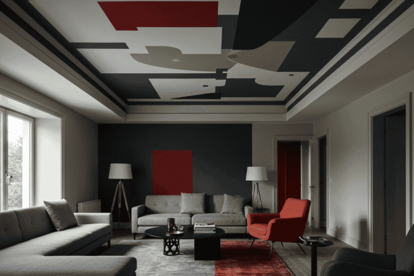 Ceiling Decor with Paint: Color Blocking, Stripes, and More