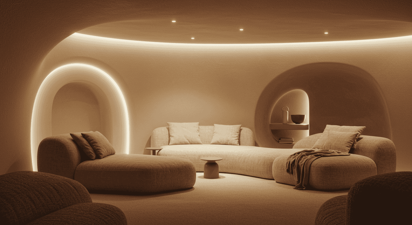 Cozy sunlit bedroom with soft bedding and layered pillows designed for daytime naps.